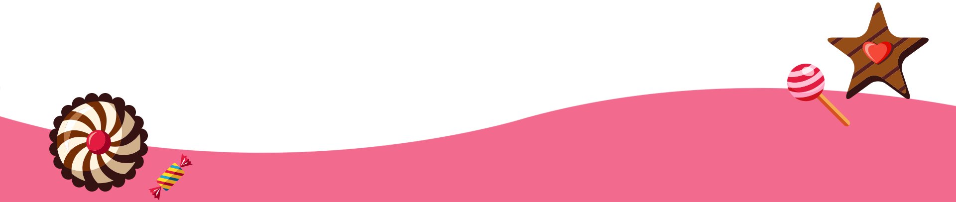 A pink wave with a white background